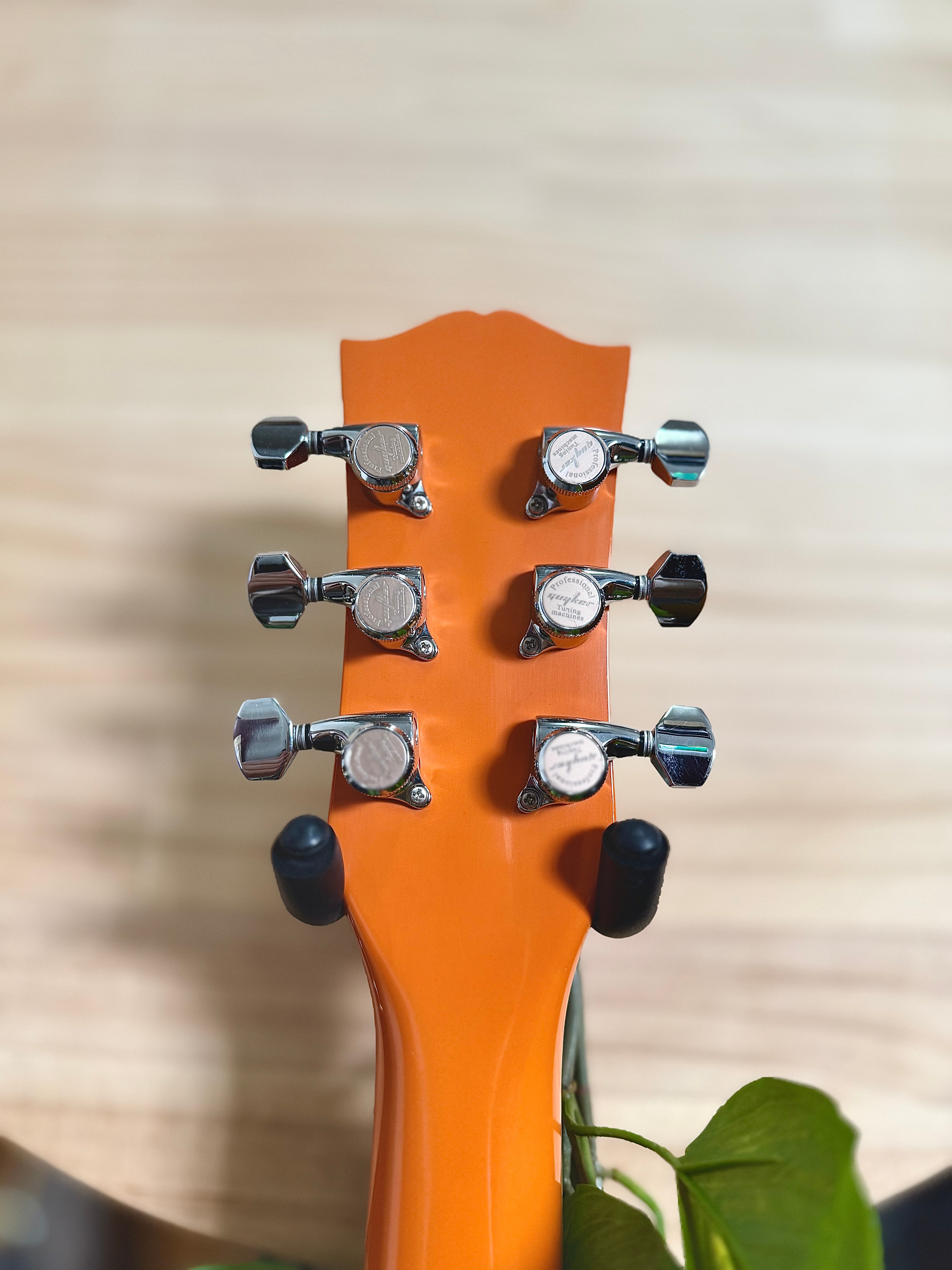 Grant | Flat Top | LP Style | Capri Orange | Made in Australia 🇦🇺 Grant | Flat Top | LP Style | Capri Orange | Made in Australia 🇦🇺